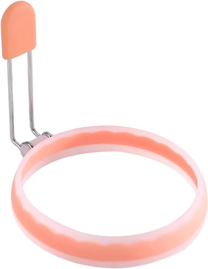 Siliconen Eierring Pannenkoek Vorm Ontbijt Maken Antiaanbak Koken 125 cm Oranje