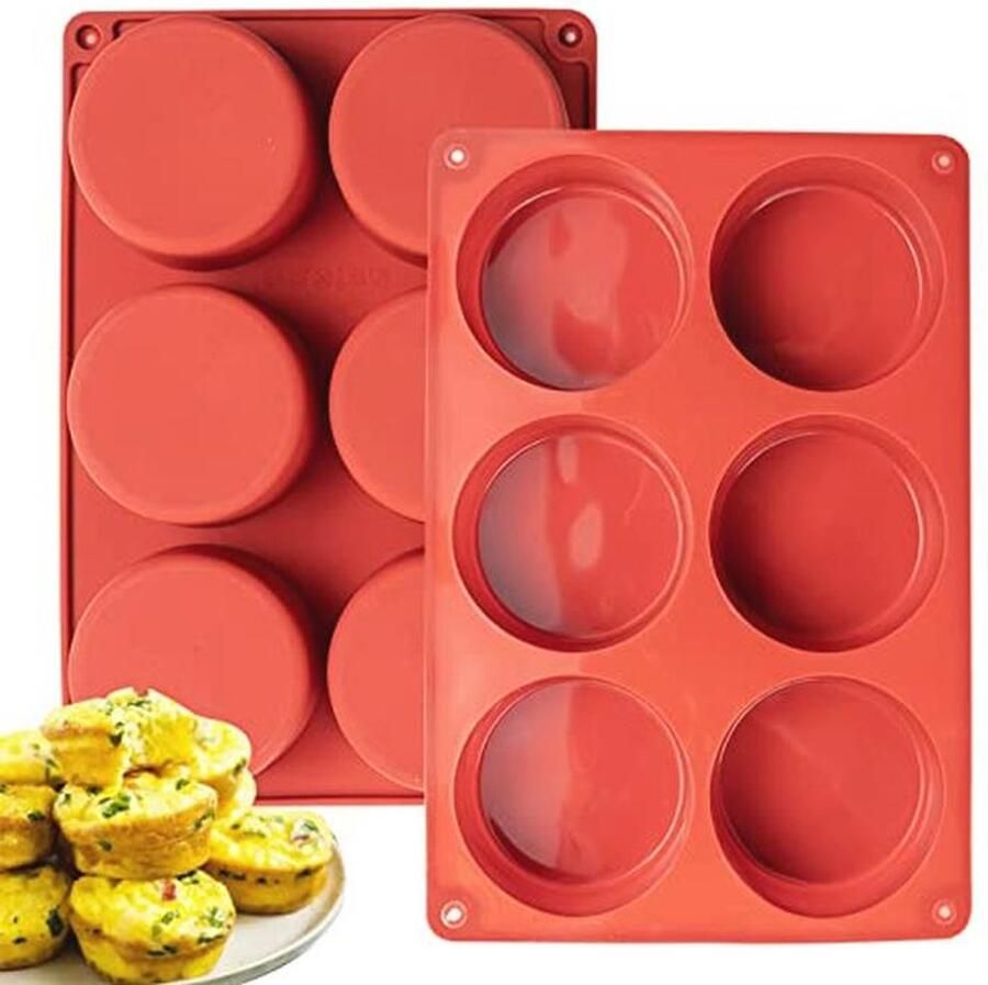 Siliconen eiervormen voor frittata en omeletten Set van 2