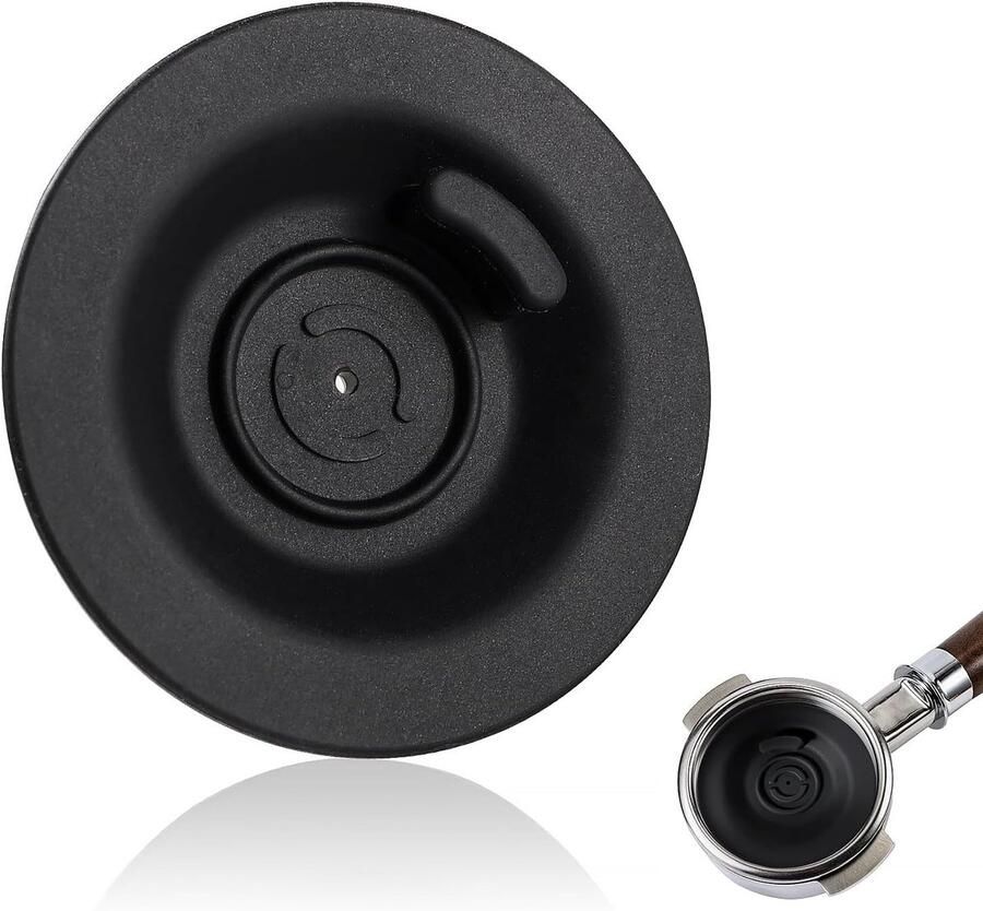 Siliconen Espresso Reinigingsschijf Zwart 54 mm Hoogwaardig Siliconen Voor Koffiemachines