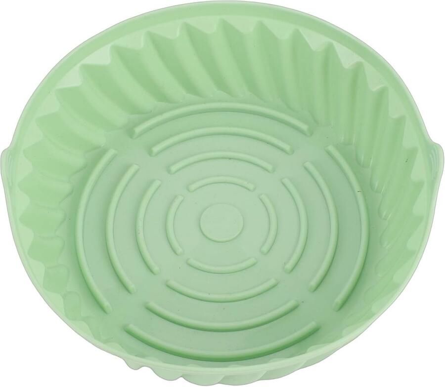 Siliconen Frituurmandvoering Hittebestendig Bakje Hygiënisch Koken Anti-aanbaklaag 19 x 6 cm Grijs - Foto 1