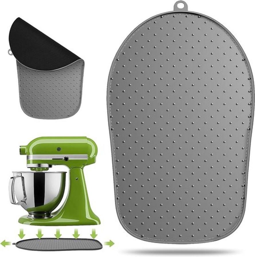 Siliconen Glijbord voor Keukenmachine Glijmat Geschikt voor 4.3 4.8L Keukenaccessoires Eenvoudig Bewegen Keukenapparatuur en Stabiliteit