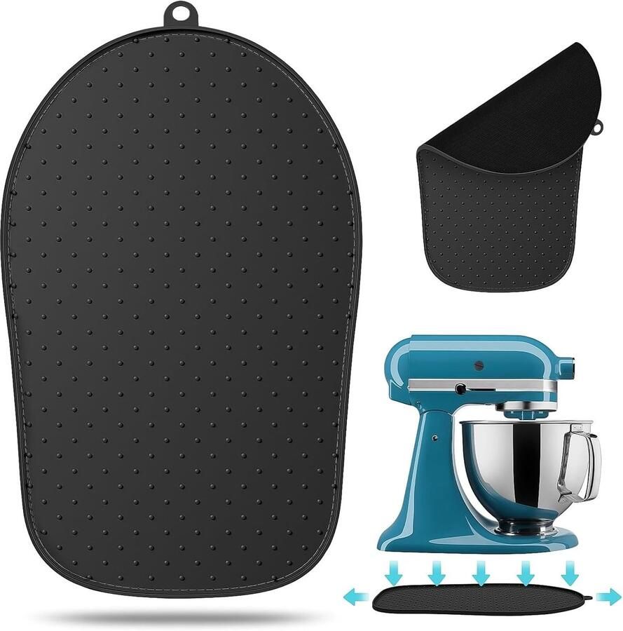 Siliconen Glijplaat voor Keukenmixer Glijdende Mat Geschikt voor 4.3 4.8 L Keukenaccessoires voor Eenvoudige Beweging en Stabiliteit in de Keuken