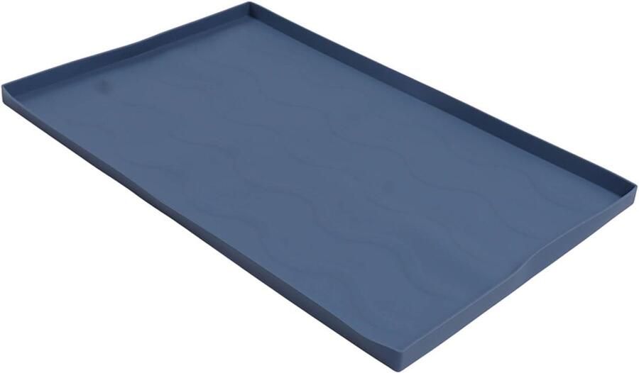 Siliconen Grillmat Antislip Bakplaat Barbecue Beschermen Hoge Temperatuurbestendig 91 cm Donkerblauw