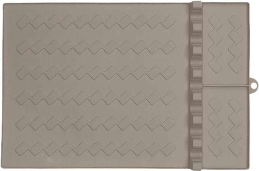 Siliconen Grillmat Gereedschap Pad Koken Aanrecht Hittebestendig Ontwerp 41 x 265 cm Grijs