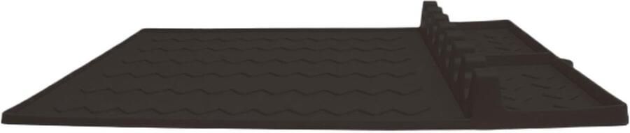 Siliconen Grillmat Keuken Organizer Koken en Grillen Hittebestendig Antislip 26.5 x 41 cm Zwart