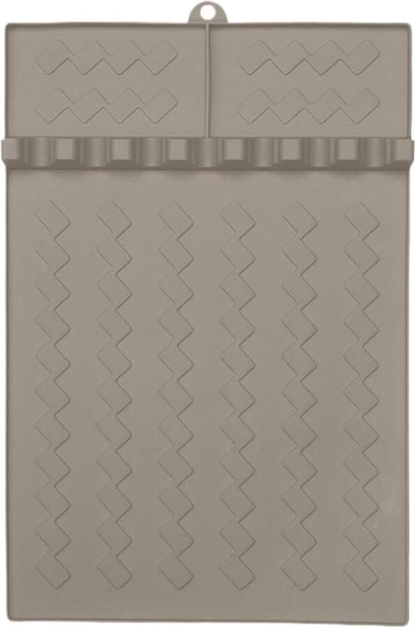 Siliconen Grillmat Onderlegger Keukengerei Koken en Barbecueën Hittebestendige Houder 26.5 x 41 cm Zwart