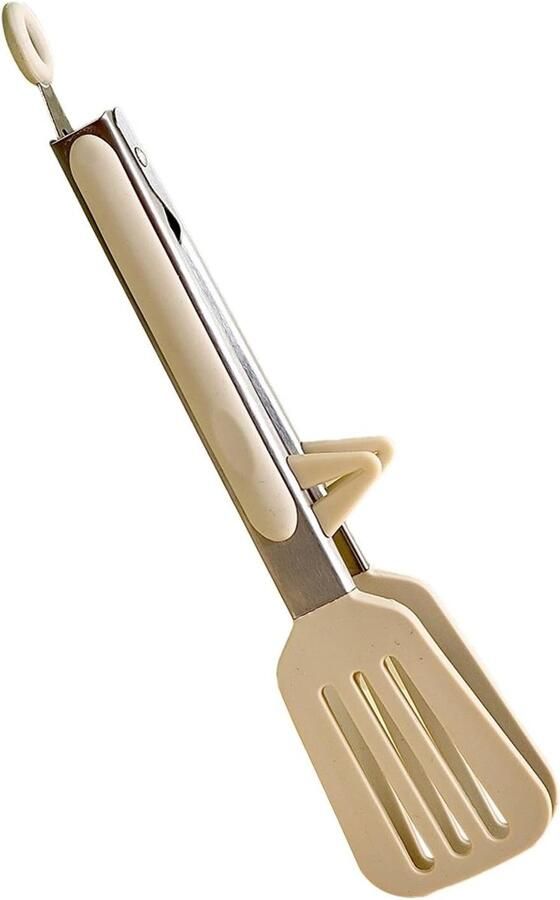 Siliconen Grilltang Kooktang Keukentang Voedsel Serveren Hittebestendig Materiaal 10 Inch Melkachtig Wit