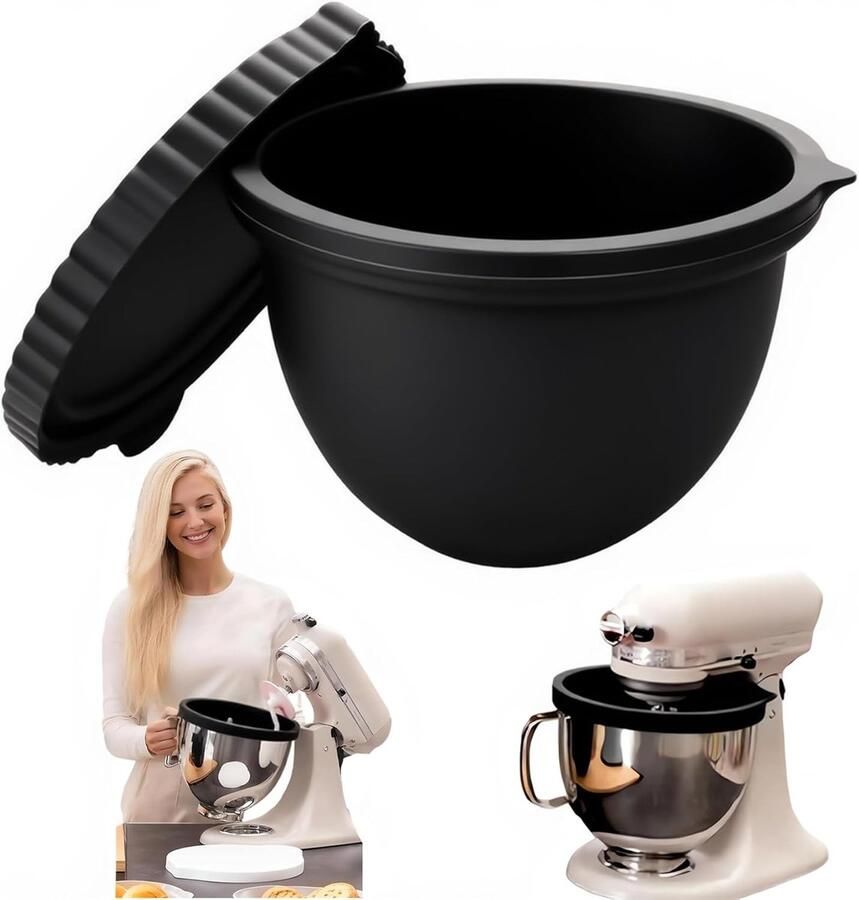 Siliconen Inzetstukken Siliconen Mengkom Liner Mengkom Vervanging Mixeraccessoires Mengkom Geschikt Voor 5 Quart Tilt-head Stand Mixers
