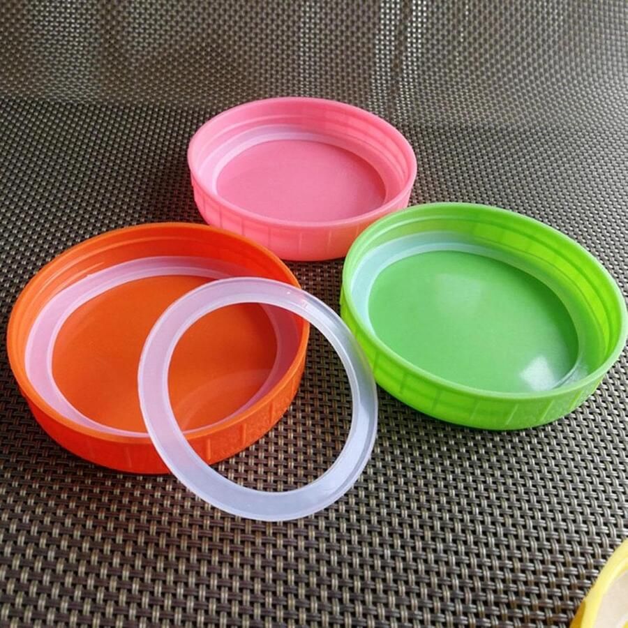 Siliconen Jar Seals Pot Pakking Luchtdichte Seal Voedsel Conserveren Food Grade Materiaal 70 mm Wit