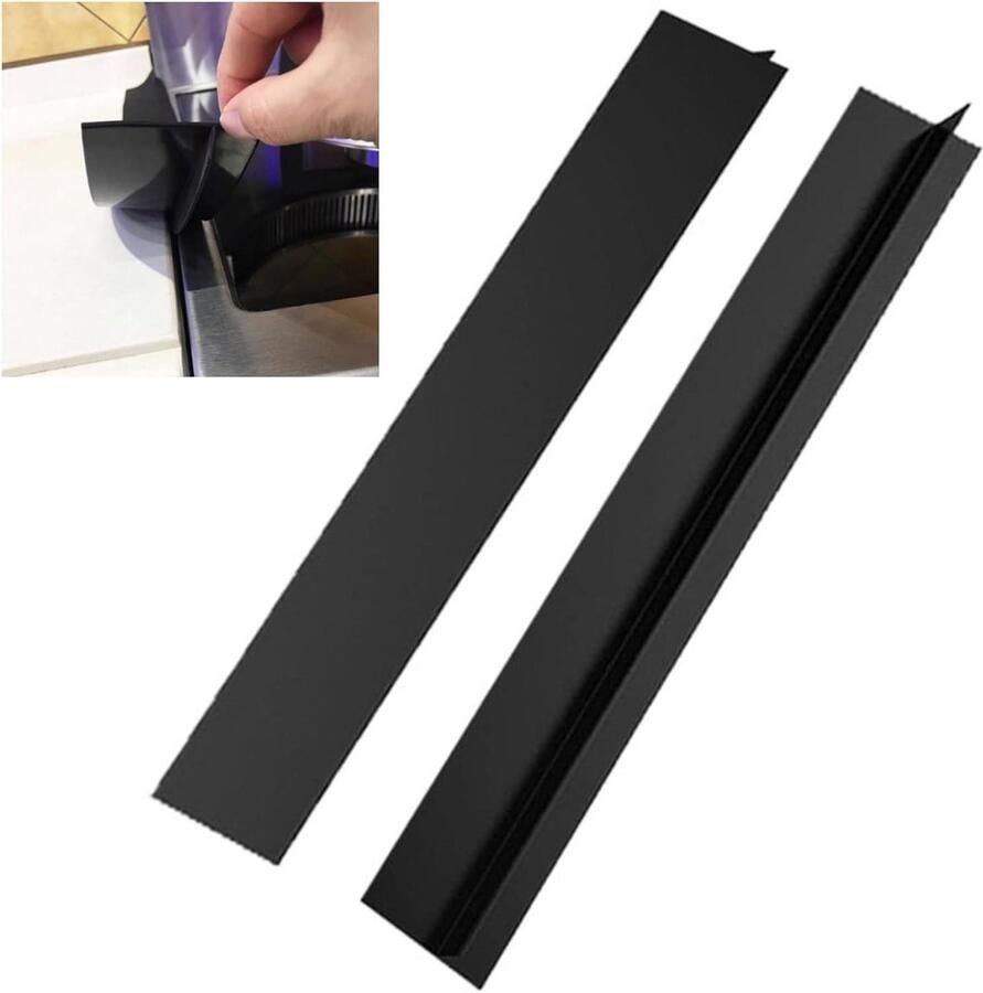Siliconen kachelopeningen afdichtstrip voor keuken opvouwbare kachelvuller voor elektrisch fornuis en aanrecht gemakkelijk schoon te maken 762 x 53 mm