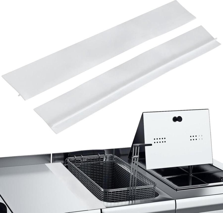 Siliconen Kachelopeningen Fornuis Afdichting Keuken Schoonhouden Hittebestendig Flexibel 54 cm Wit