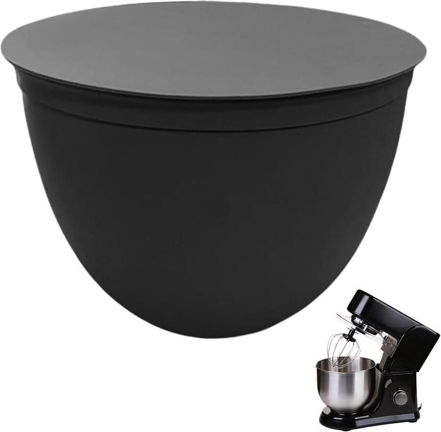 Siliconen Kom Inzetstukken voor Keukenmachines Mengkommen met Deksel Perfect voor Thuisbakkers en Banketbakkers Ideaal voor 5 Qt Mixers en Koken
