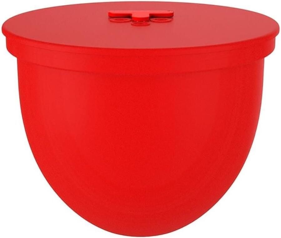 Siliconen Kom Voering Mixer Kom Deksel Bakken en Koken Strakke Spat Bestendige Afsluiting 6QT Kom Rood
