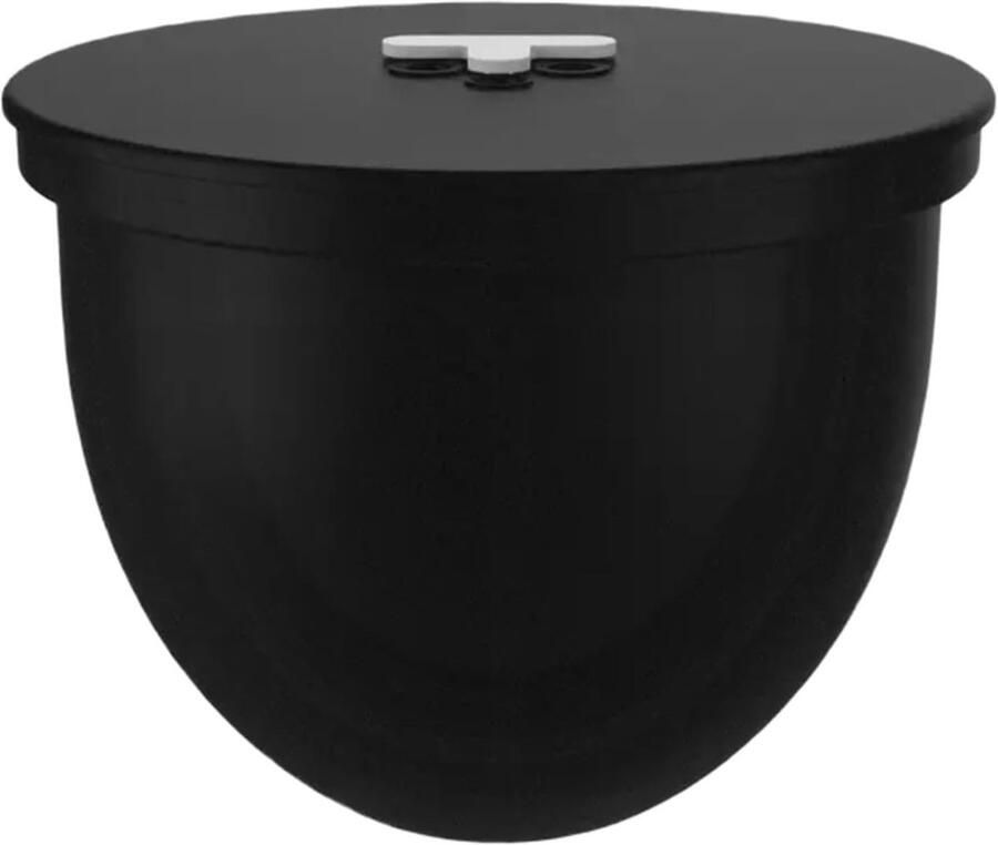 Siliconen komvoeringen Mixer accessoires Bakken en mengen Met deksel 5 Qt Zwart