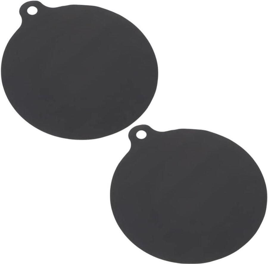 Siliconen Kookmat Onderzetters Inductie Bescherming Kookplaat Hittebestendig Antislip 19x16.5cm Zwart