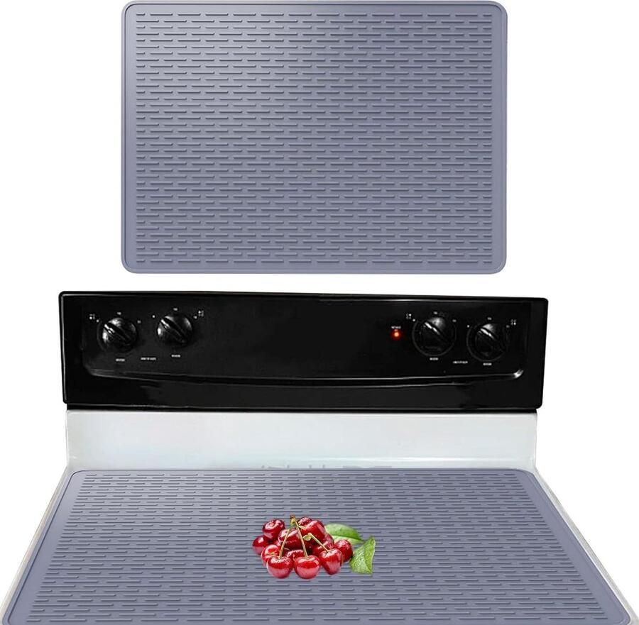 Siliconen kookplaat afdekking 71 x 50 cm Antislip bakonderlegger Krasbescherming voor inductiekookplaat