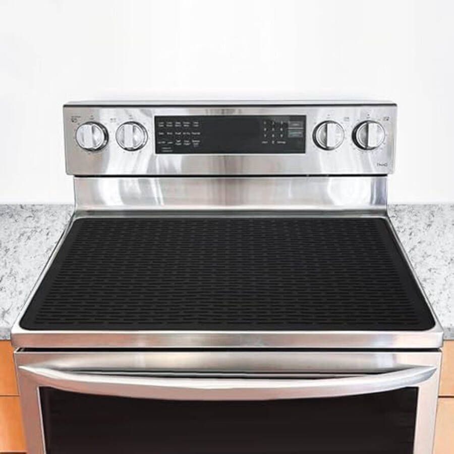 Siliconen kookplaat afdekmat voor elektrisch fornuis Hittebestendige en opvouwbare mat 28 x 20 inch