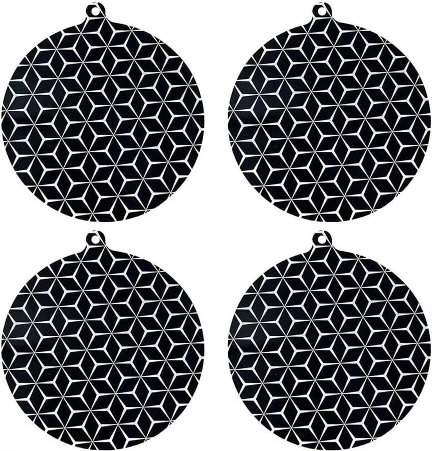 Inductie Kookplaat Beschermer Mat Kookplaat Krasvrije Kookplaat Hittebestendig Siliconen 22 cm Zwart - Foto 1