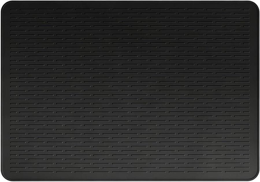 Siliconen Kookplaat Mat Aanrecht Beschermer Keuken Beschermen Hittebestendig tot 232℃ 70 x 50 cm Zwart