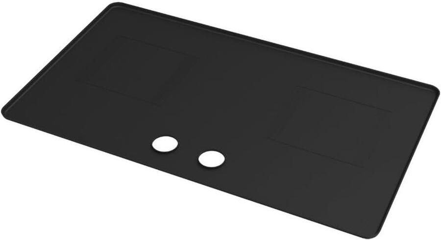 Siliconen Kookplaat Mat Hittebestendige Mat Keuken Beschermen Antislip Ontwerp 79 x 46.5 cm Zwart
