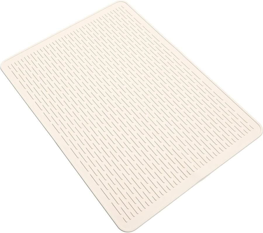 Siliconen Kookplaat Mat Inductie Beschermmat Keuken Organisatie Hittebestendig Antislip 71 x 50 cm Beige