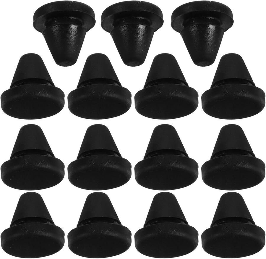 Siliconen Kookplaat Voetjes Hittebestendige Pads Apparaat Stabiliseren Universele Pasvorm 1.2 x 1.2 cm Zwart
