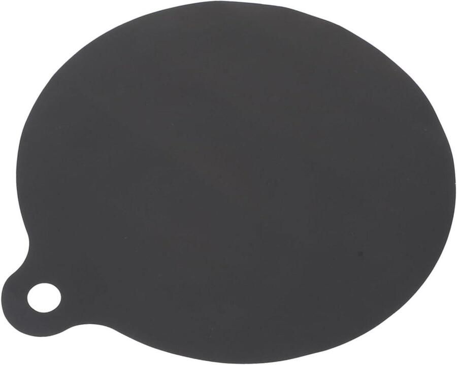 Siliconen Kookplaatmat Hittebestendige Onderlegger Kookplaat Beschermen Antislip Isolatie 19 x 16 cm Zwart