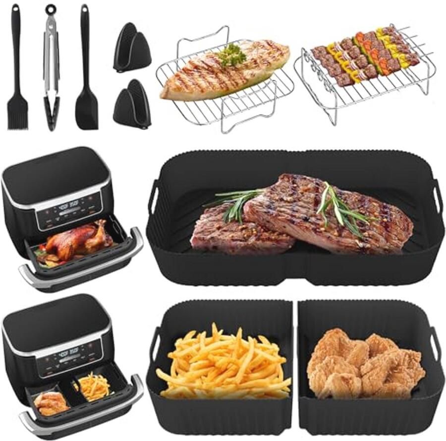 Siliconen luchtfriteuse accessoires voor grote heteluchtfriteuses