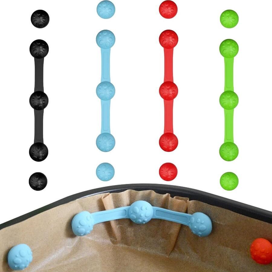 Siliconen Magneten Airfryer Accessoires Bakpapier Fixeren Hittebestendig Ontwerp 12 Stuks Mix van Kleuren