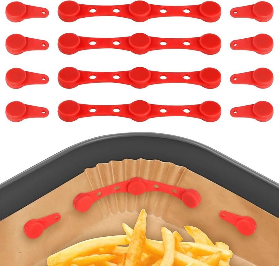 Siliconen Magnetische Gespen voor Airfryer 12-delige Set