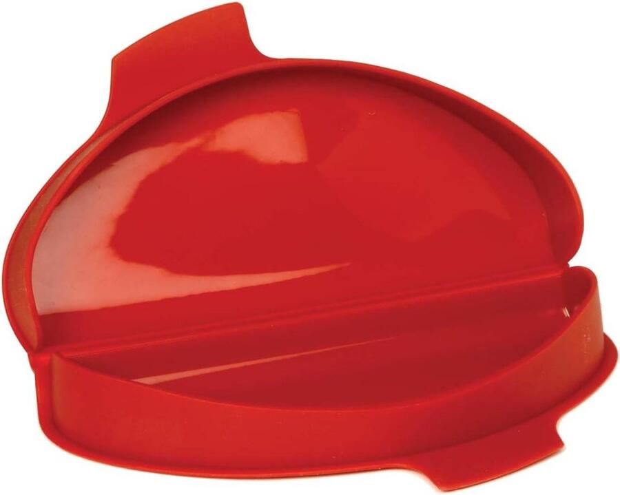 Siliconen Magnetron Omelet Maker Ei Omelet Pan Snel Ontbijt Maken Maakt Twee Omeletten 2.2 cm Rood