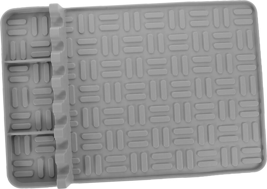 Siliconen Mat Grill Hulpmiddel BBQ Organisatie Hittebestendig Materiaal 39.7x27cm Grijs