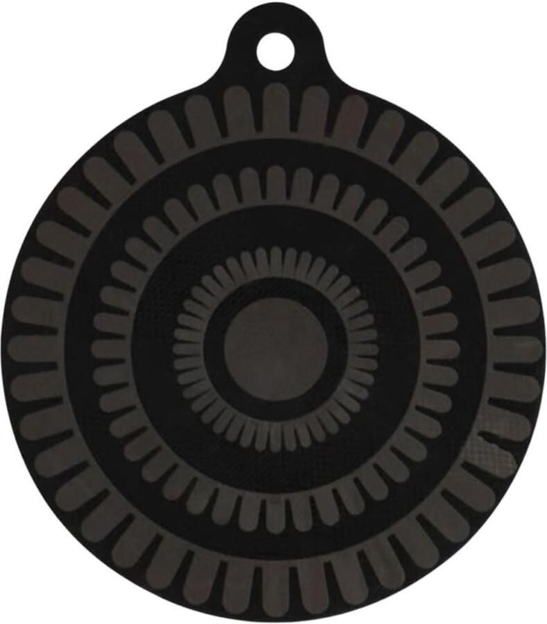 Siliconen Mat Inductiebeschermer Kookplaat Beschermen Antislip Krasvrij 22 cm Zwart