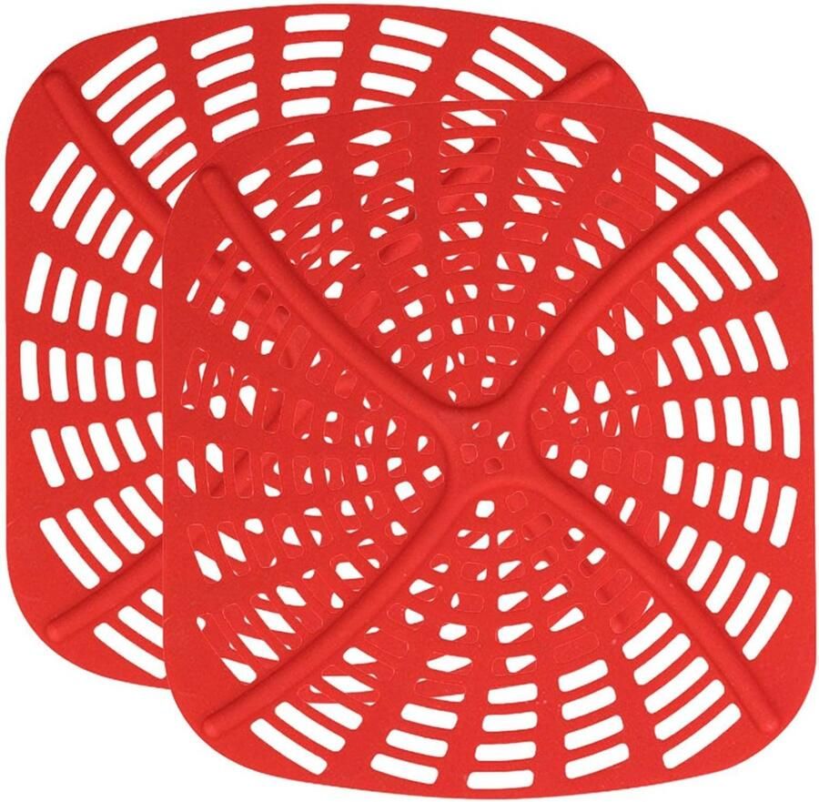 Siliconen Mat voor Airfryer Oven×3 Airfryervoeringen Herbruikbare matten Vierkante Airfryer Liners geschikt voor Ag301 AirFryer Accessoire Perkamentpapier Vervanging