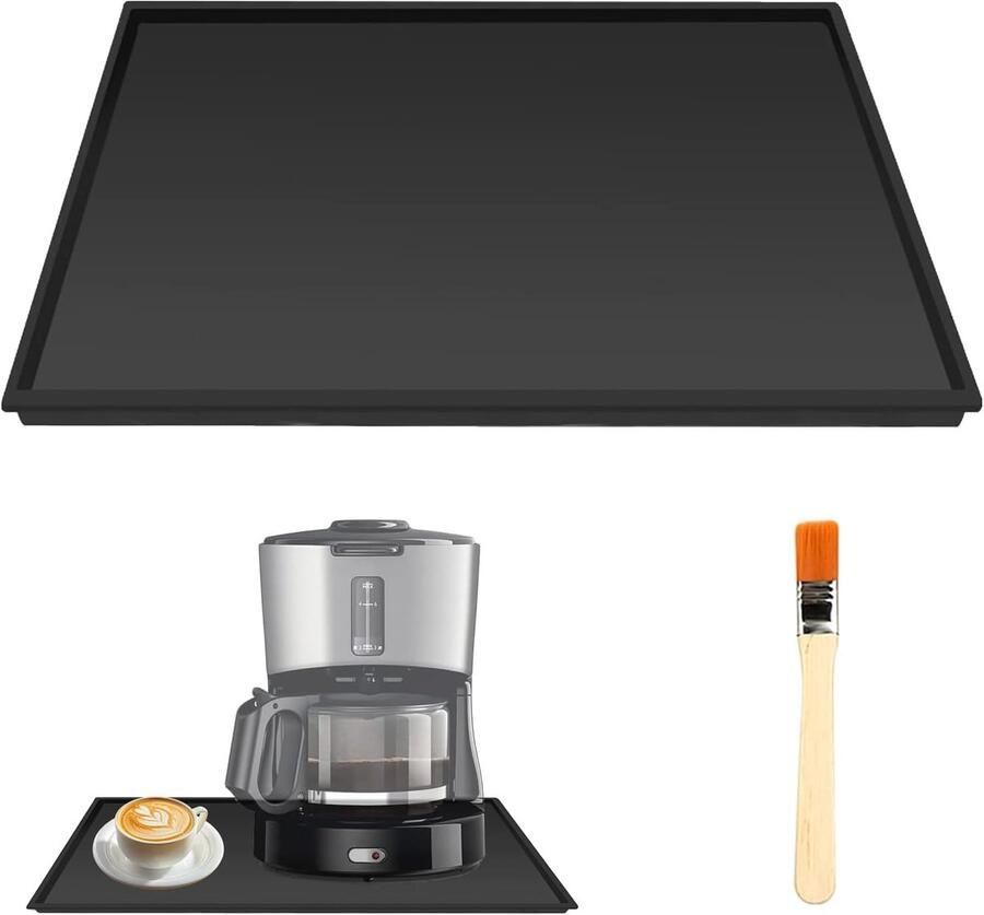 Siliconen mat voor koffiezetapparaat antislip 48 x 30 cm