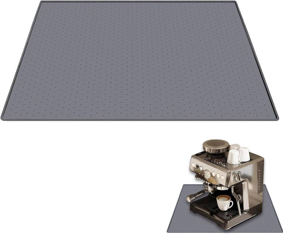 Siliconen onderlegger koffiemachine veelzijdig 1 stuk mat siliconen 48 x 30 cm