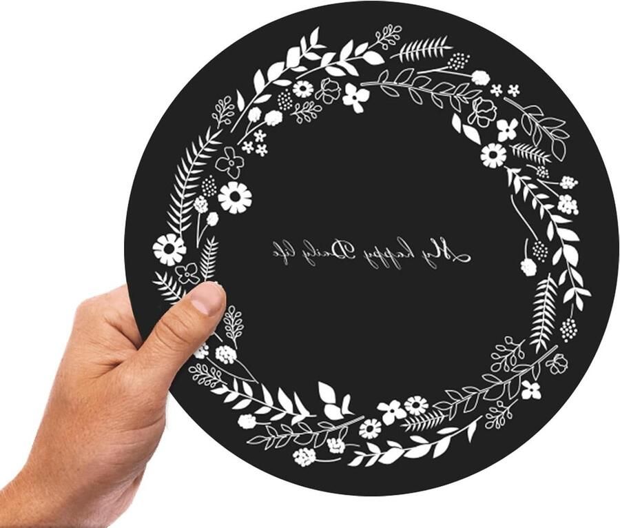 Siliconen onderzetter Pannenhouder mat Kookplaat beschermen Hittebestendig materiaal 24 cm diameter Zwart