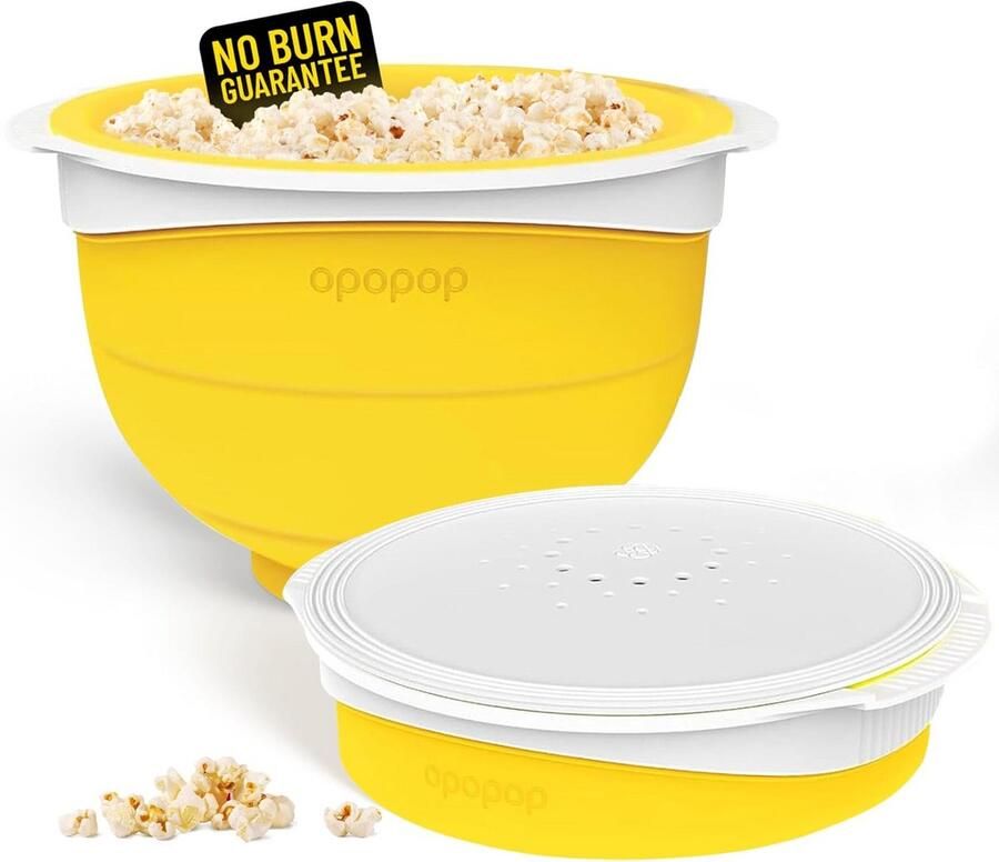 Siliconen Popcorn Popper Opvouwbare Magnetron Popcorn Maker BPA-vrij en Vaatwasmachinebestendig