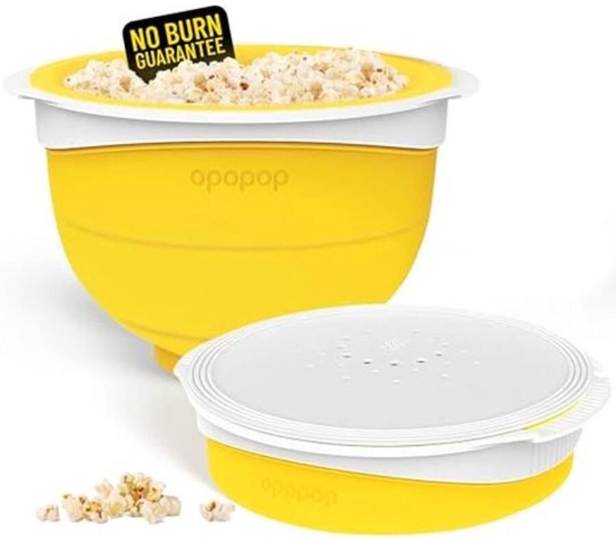 Siliconen popcornmaker opvouwbare popcornmaker voor de magnetron BPA-vrij en vaatwasmachinebestendig