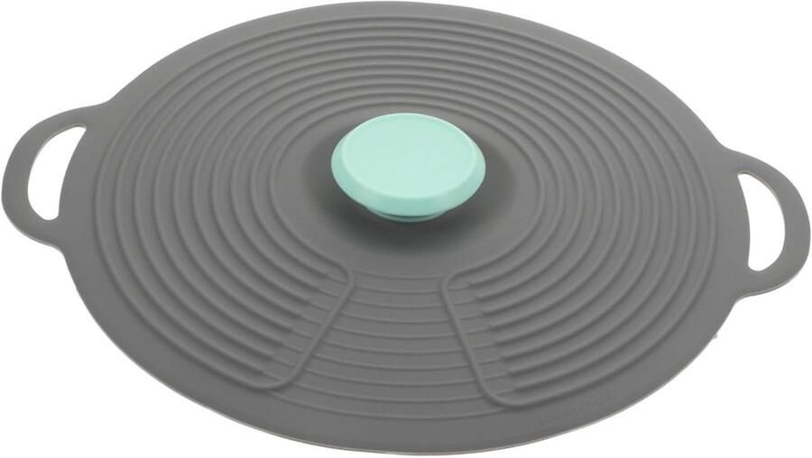 Siliconen Pot Deksel Voedsel Deksel Voedsel Bewaren Vacuüm Afsluitend 3 stuks Grijs