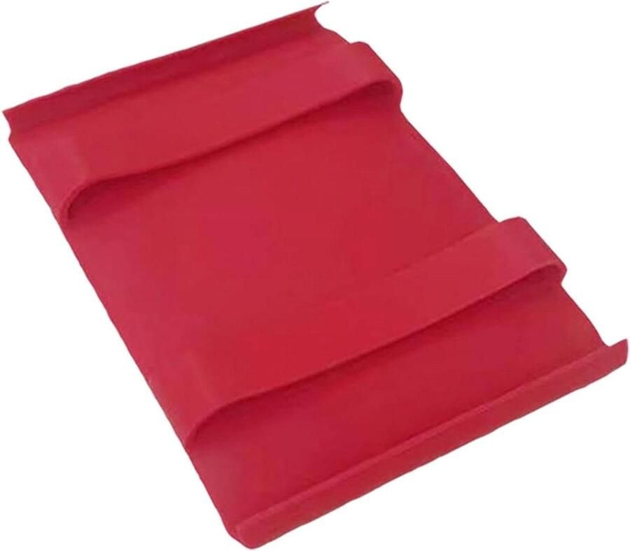 Siliconen Pot Handvat Covers Hittebestendige Clips Veilig Koken Verbeterde Grip 17.8x13.3x2cm Rood