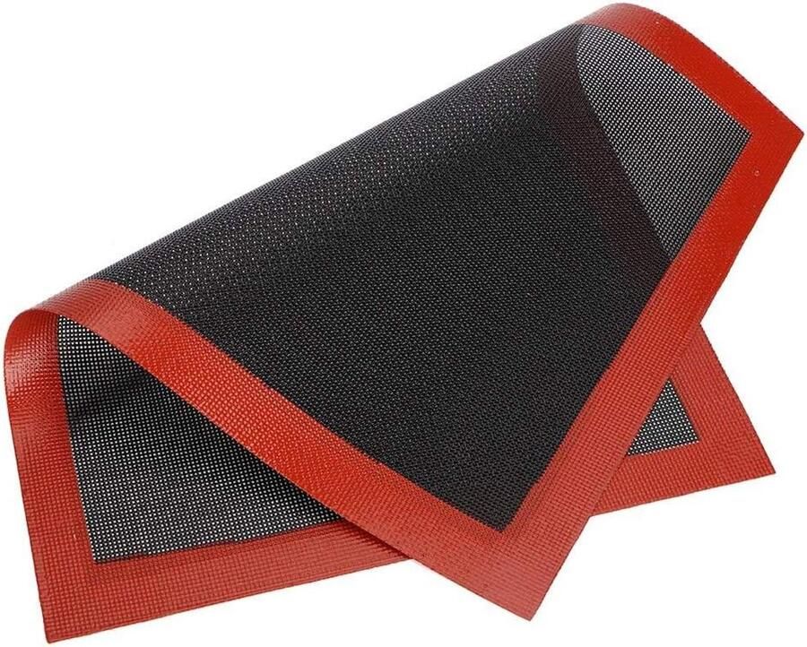 Siliconen Rolmat Bakmat Oven Bakken Thuis Ademend Antiaanbak 40 x 30 cm Zwart