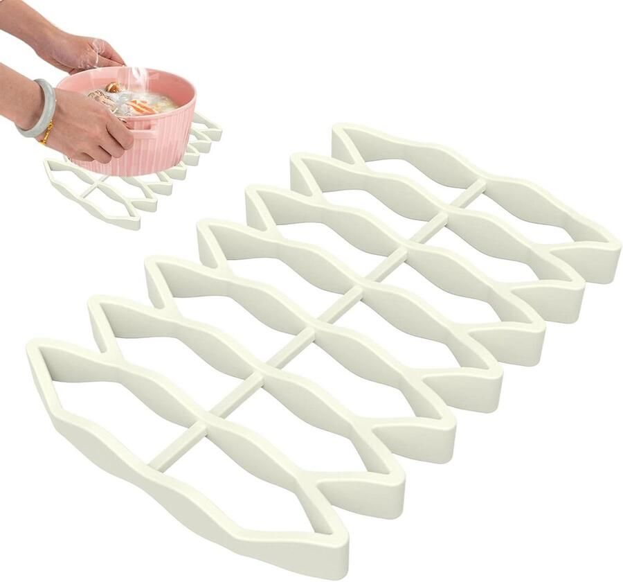 Siliconen roosterrek Bakmat grillmat Gezond koken Vetafvoer ontwerp 23 x 15 cm Grijs