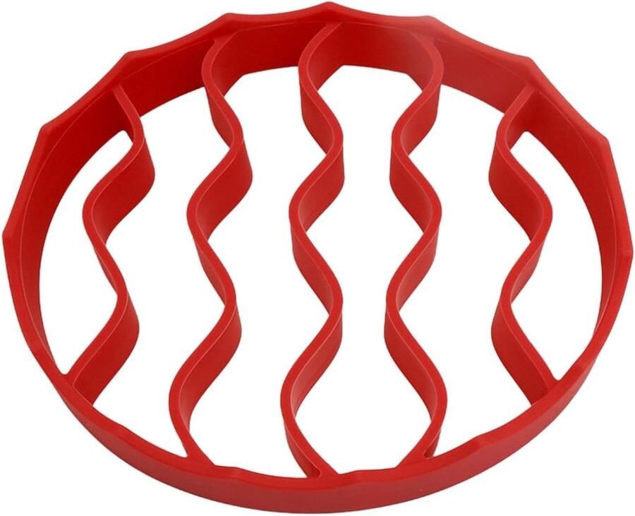 Siliconen Roosterrek Bakrek Grill Gezonder Koken Vet Afvoer Ontwerp 79 inch Rood