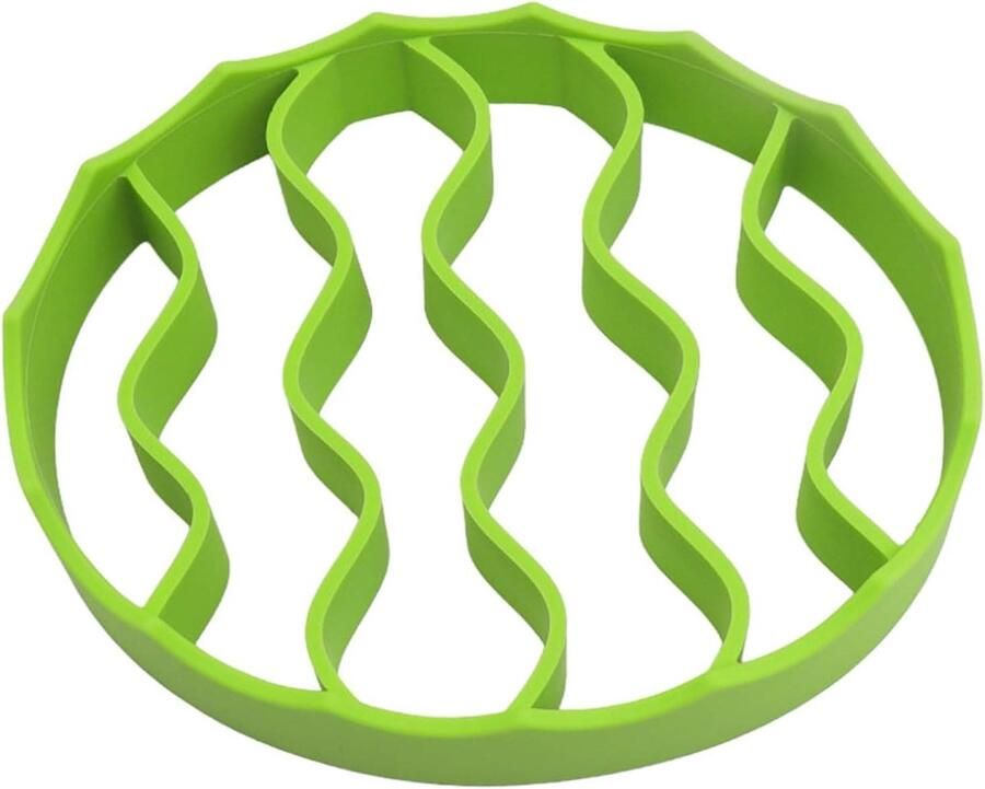 Siliconen Braadrek Bakrek Rooster Gezonder Koken Vetafvoer Design 17.3 x 20.1 x 3.4 cm Groen