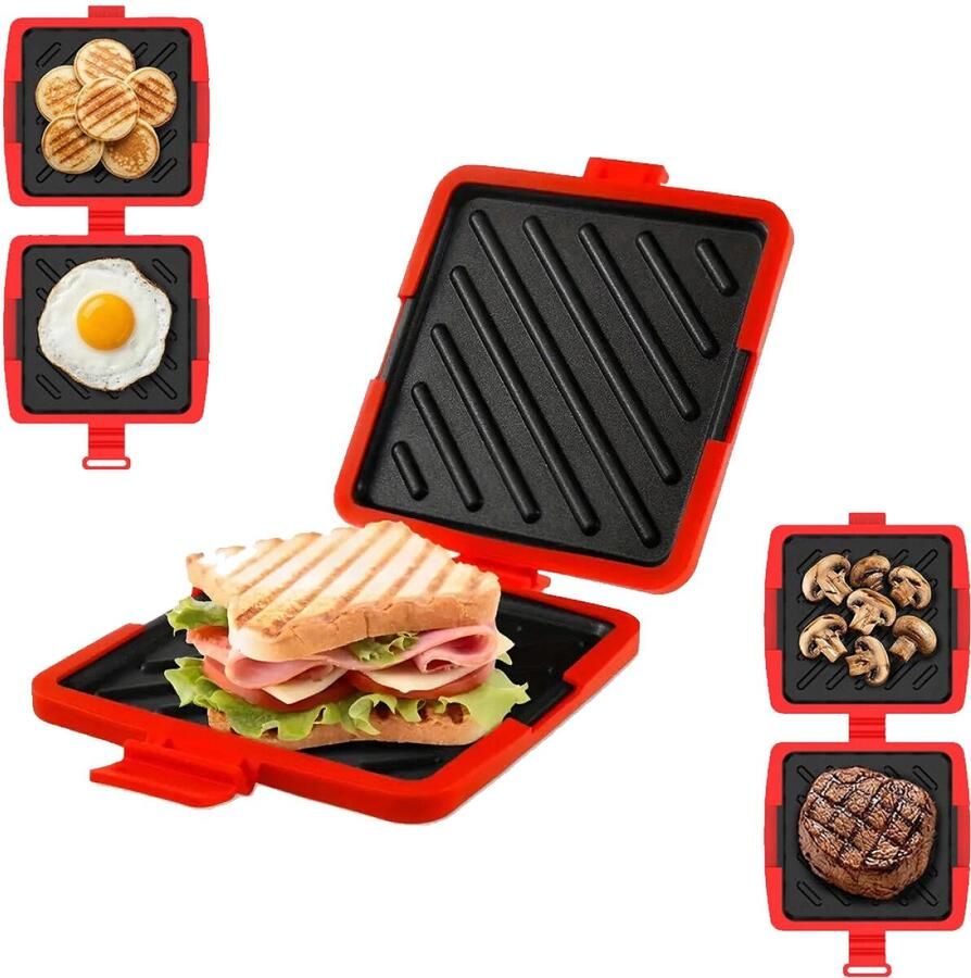 Siliconen Sandwichmaker Tosti Apparaat Bakplaat Broodrooster Tosti Broodrooster Siliconen Magnetron sandwichmaker Panini maker