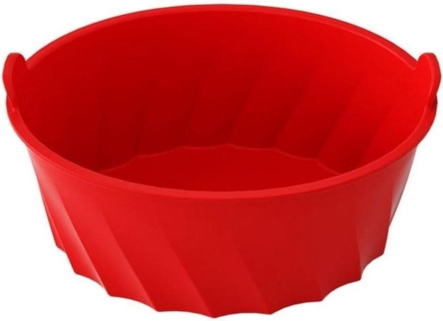 Siliconen Slow Cooker Liner Ovale Voering Herbruikbare Inzet Langzaam Koken Hittebestendig Tot 500°F 6-8 Liter Rood