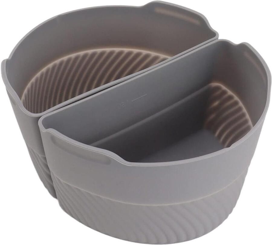 Siliconen Slowcooker Hoes Herbruikbare Pan Liner Twee Maaltijden Koken Voedselveilig Materiaal 6 Liter Pot Grijs