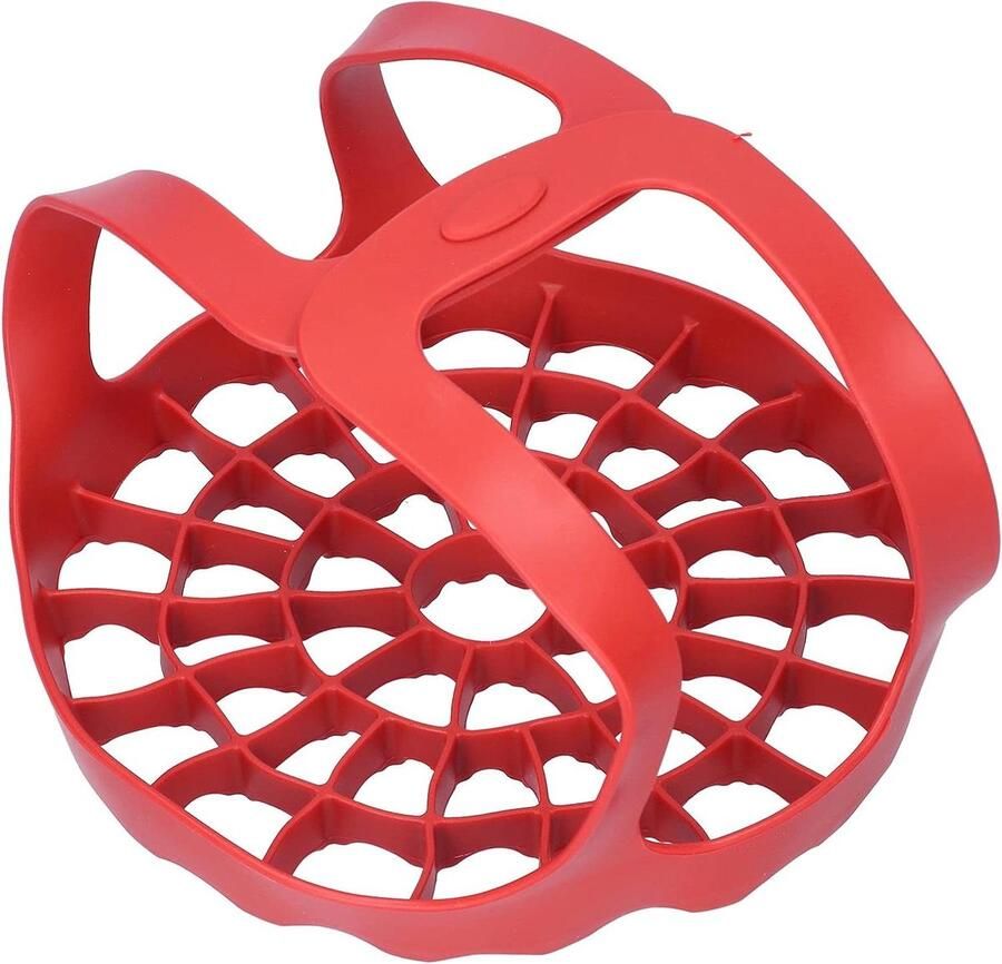 Siliconen Snelkookpan Sling Bakvormen Heffer Stoomrek Veilig Koken Hittebestendig Siliconen 6Qt 8Qt Rood