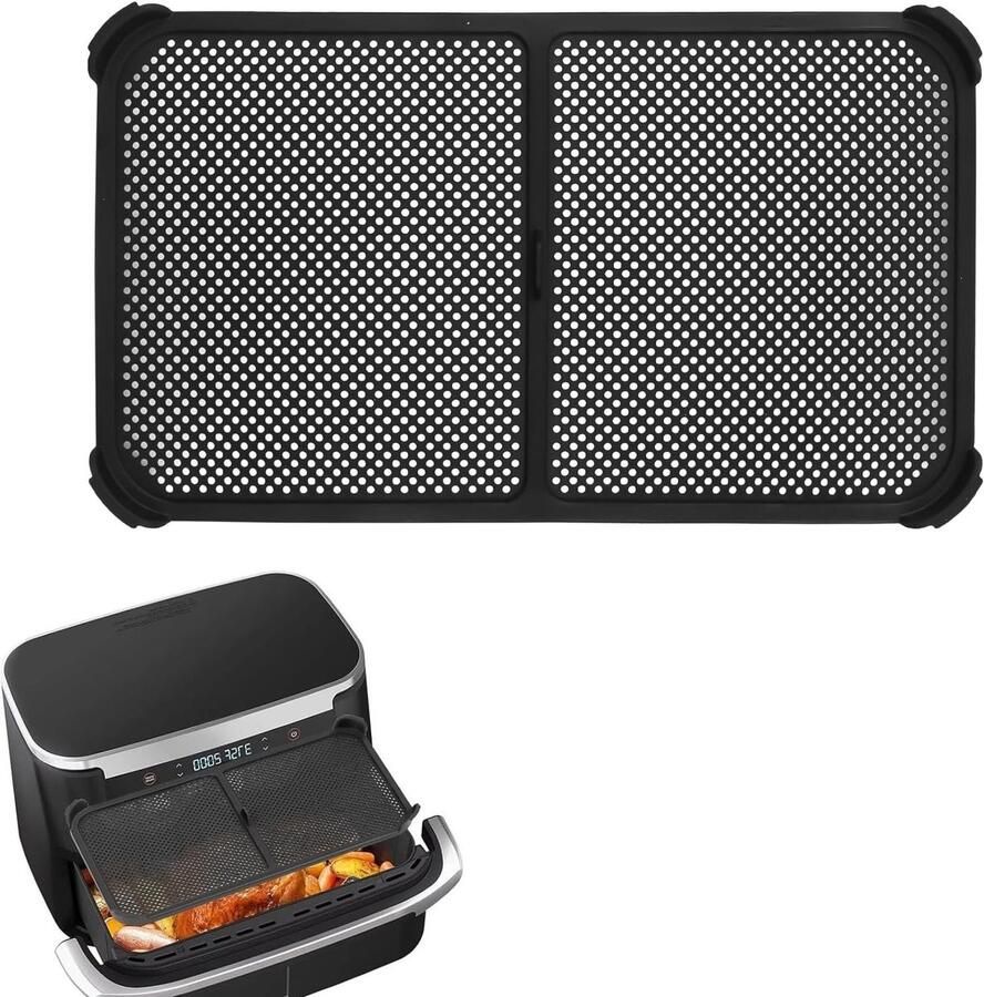 Siliconen spatbeschermer voor Airfryer herbruikbaar en effectief accessoires voor vetspatten en koken